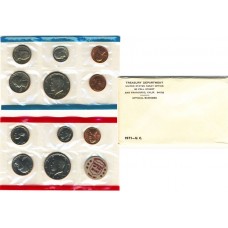 United States Mint UNC coinset 1971 P, D and S